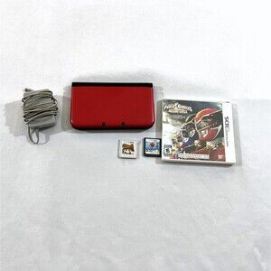 Nintendo 3DS XL Red Black Mario 3D Land Games Charger Handheld System Console